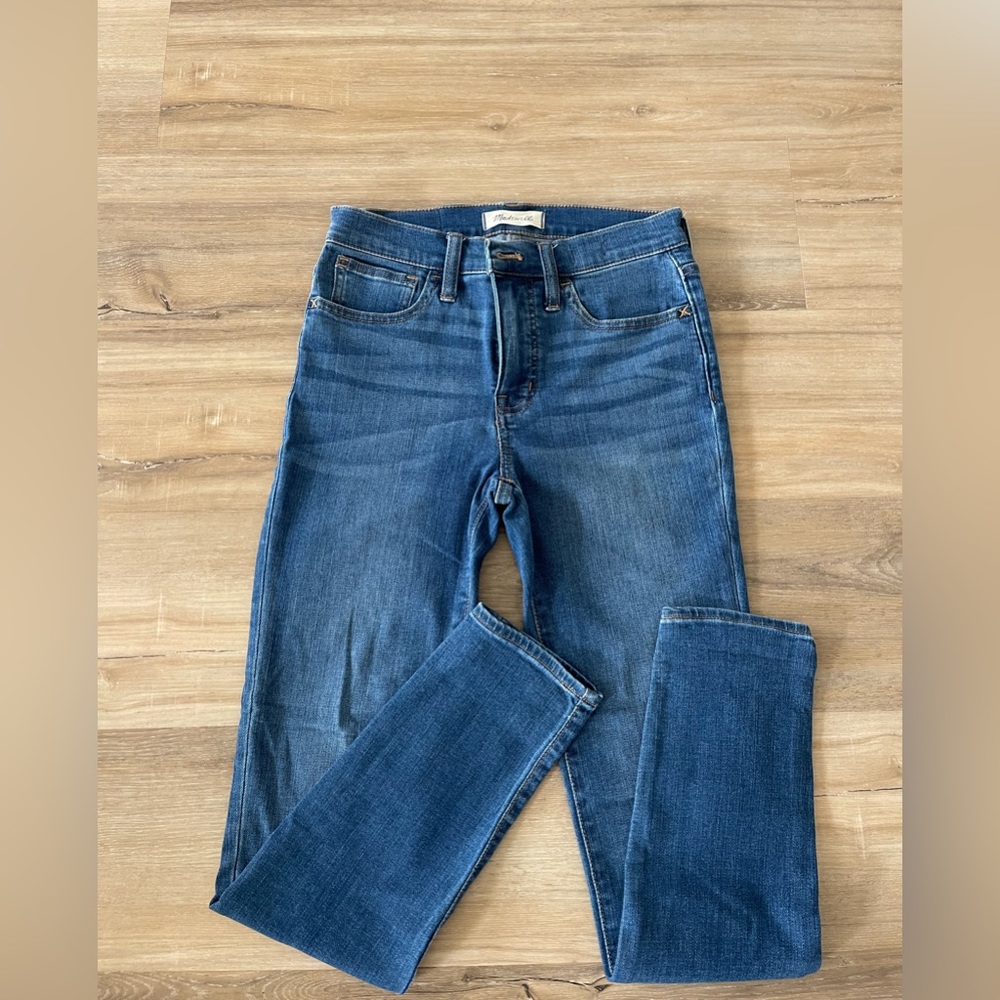 Madewell skinny jeans.